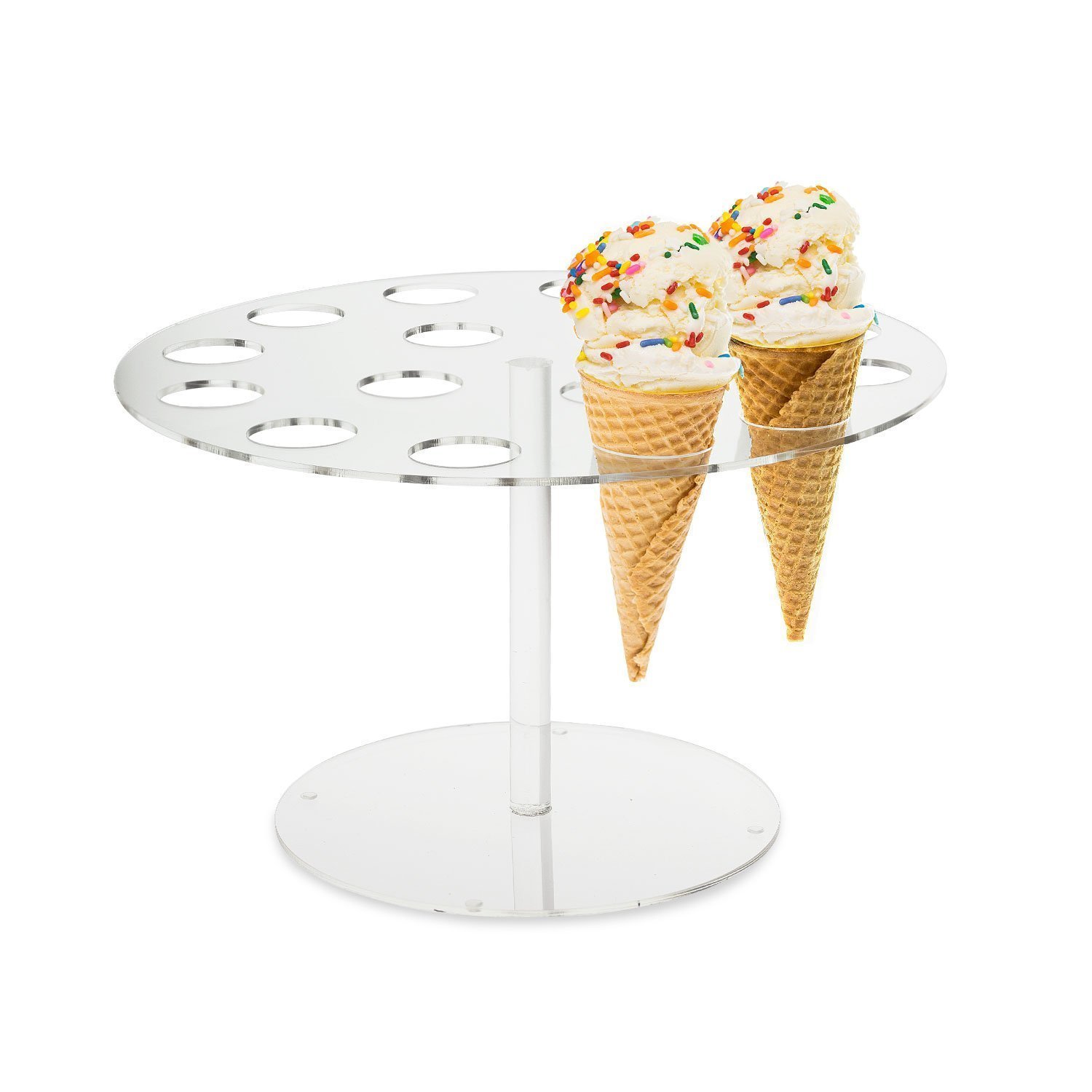 Amazon | ソース1つデラックス16 IceクリームCone Smallクリアアクリル